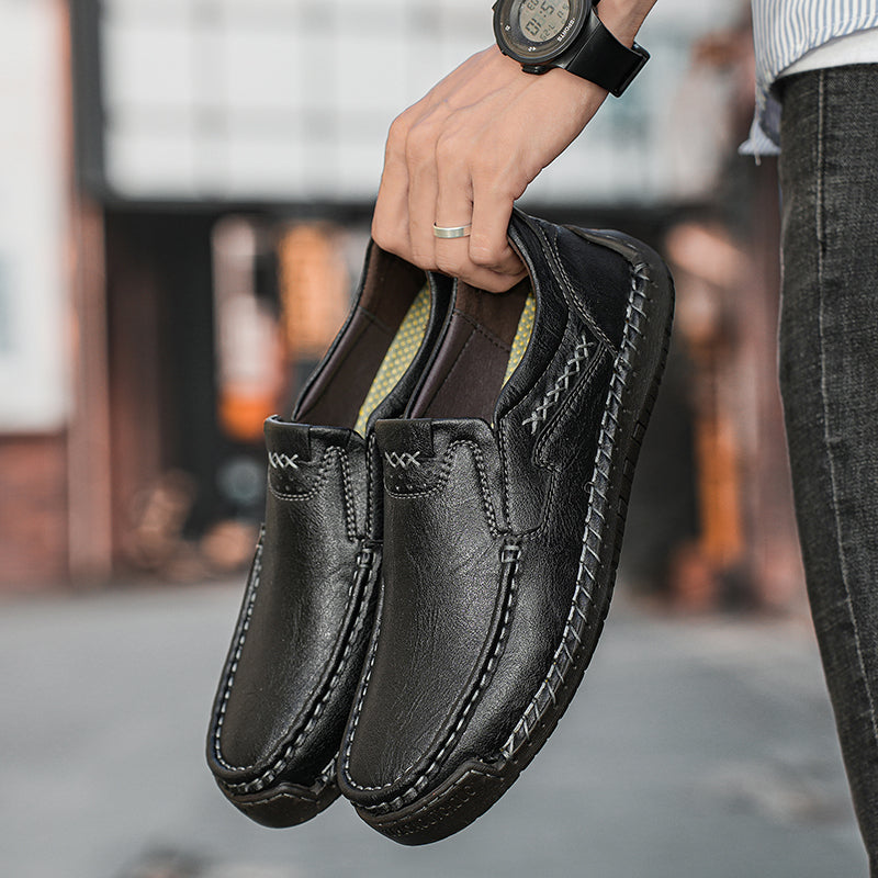 Last Day 60% OFF🔥⏱️Christmas Promotion⏱️🔥Men's genuine calfskin leather Slip-On Loafers-tidenox