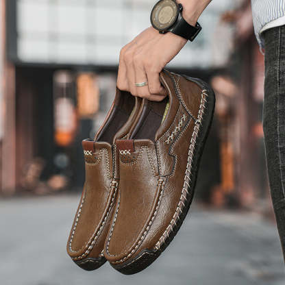 Last Day 60% OFF🔥⏱️Christmas Promotion⏱️🔥Men's genuine calfskin leather Slip-On Loafers-tidenox