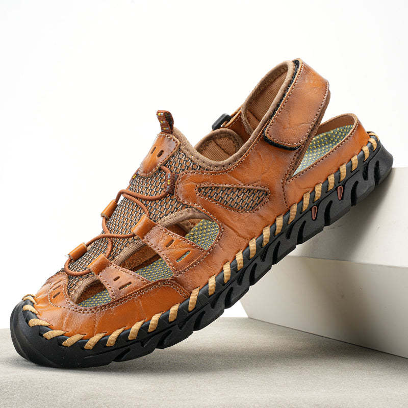 🔥Last Day 70% Off🔥Men's Casual Comfort Leather Sandals, Comfortable Orthopedic Walking Shoes-tidenox