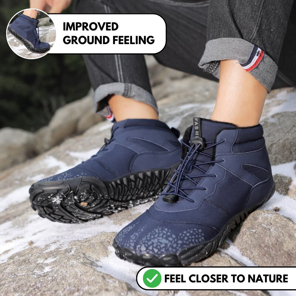 Vindra Flex - Non-slip & universal winter barefoot shoe (Waterproof)-tidenox