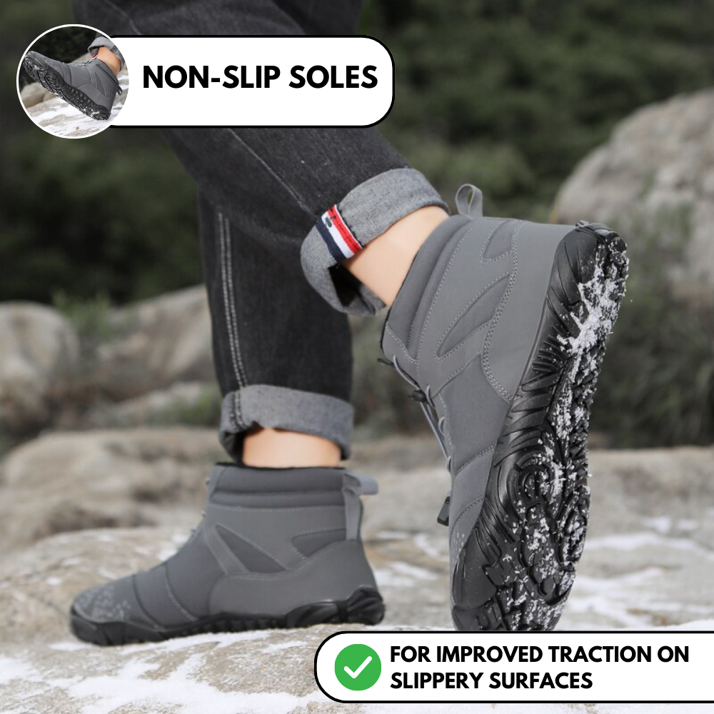 Vindra Flex - Non-slip & universal winter barefoot shoe (Waterproof)-tidenox