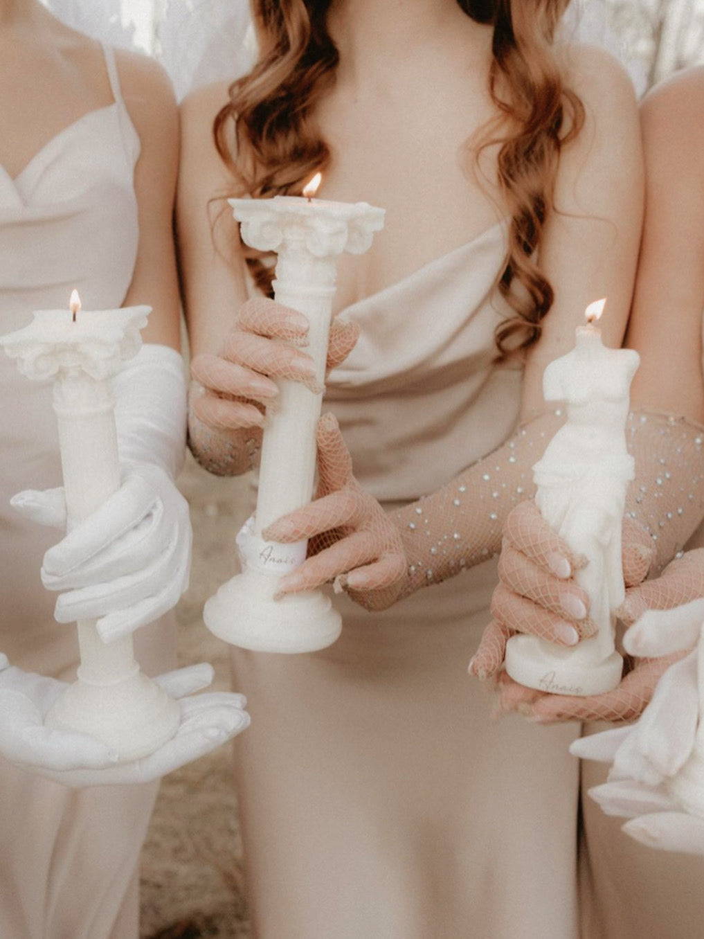 The Venus Candle In Sculpture White-tidenox