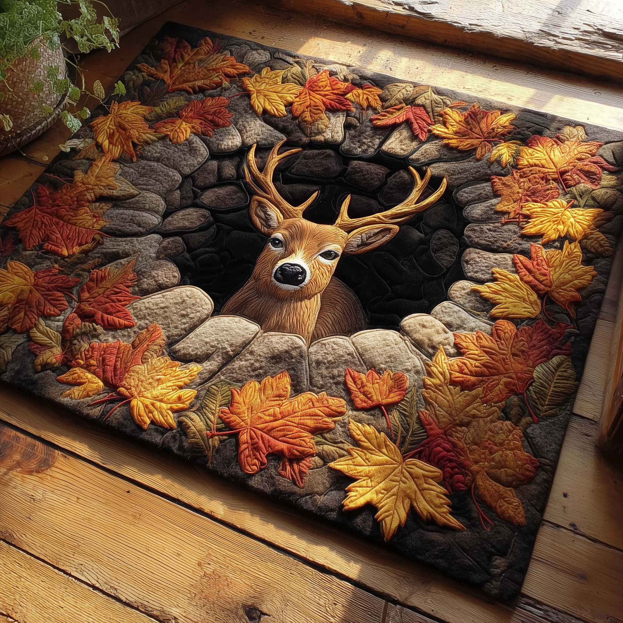 Mystic Autumn Deer Doormat GFTOHD11372-tidenox