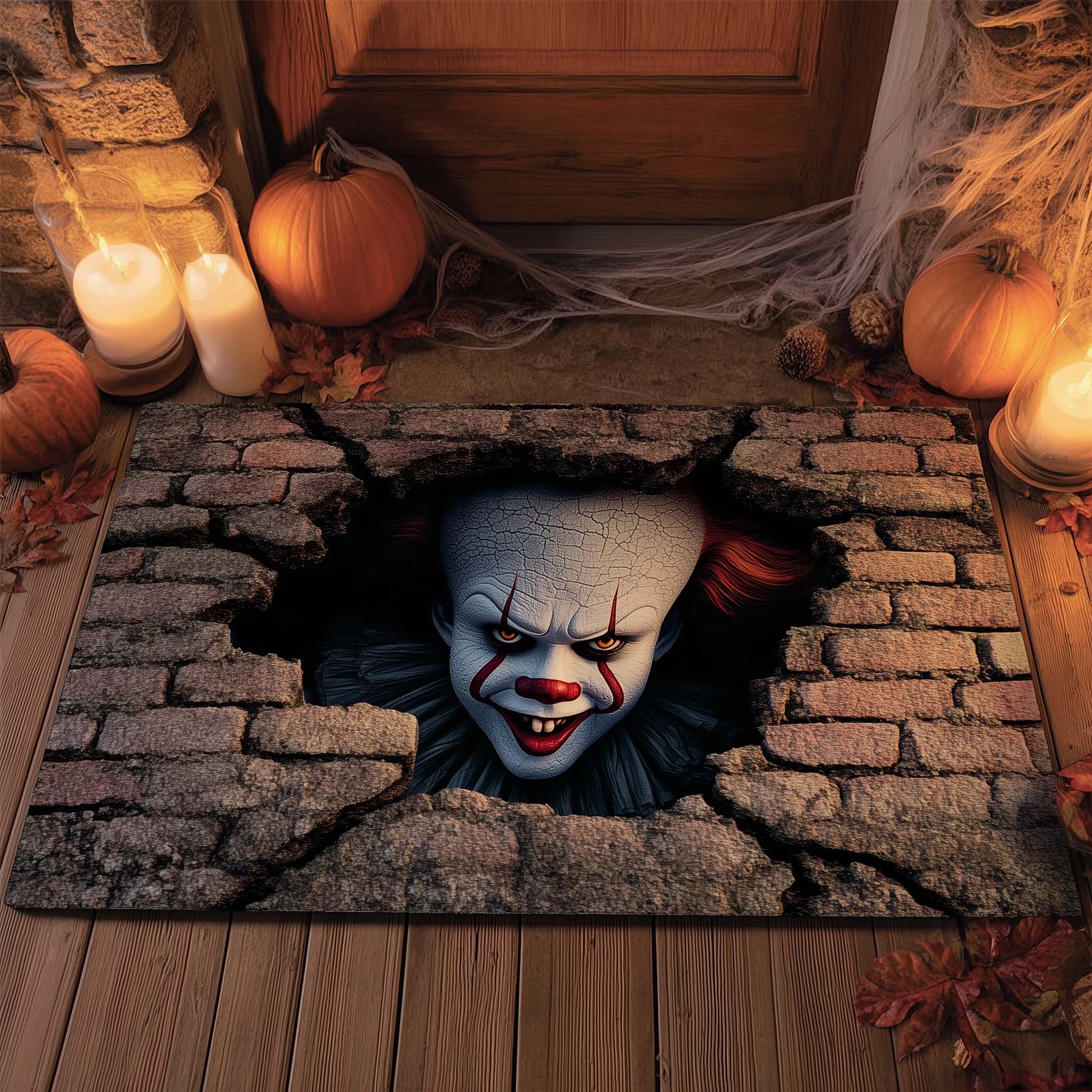 Creepy Clown Doormat GFTOHD11424-tidenox
