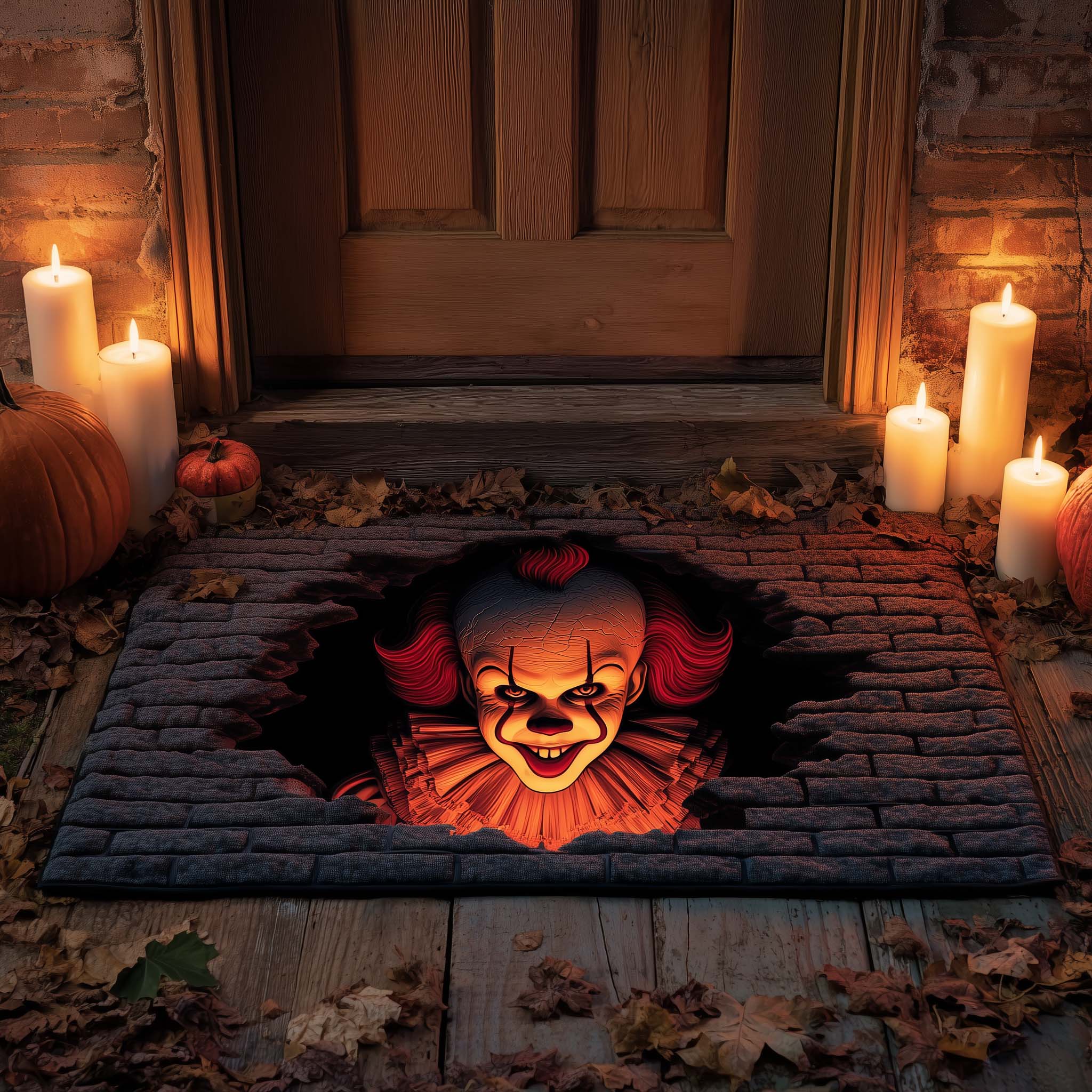Creepy Clown Doormat GFTOHD11426-tidenox