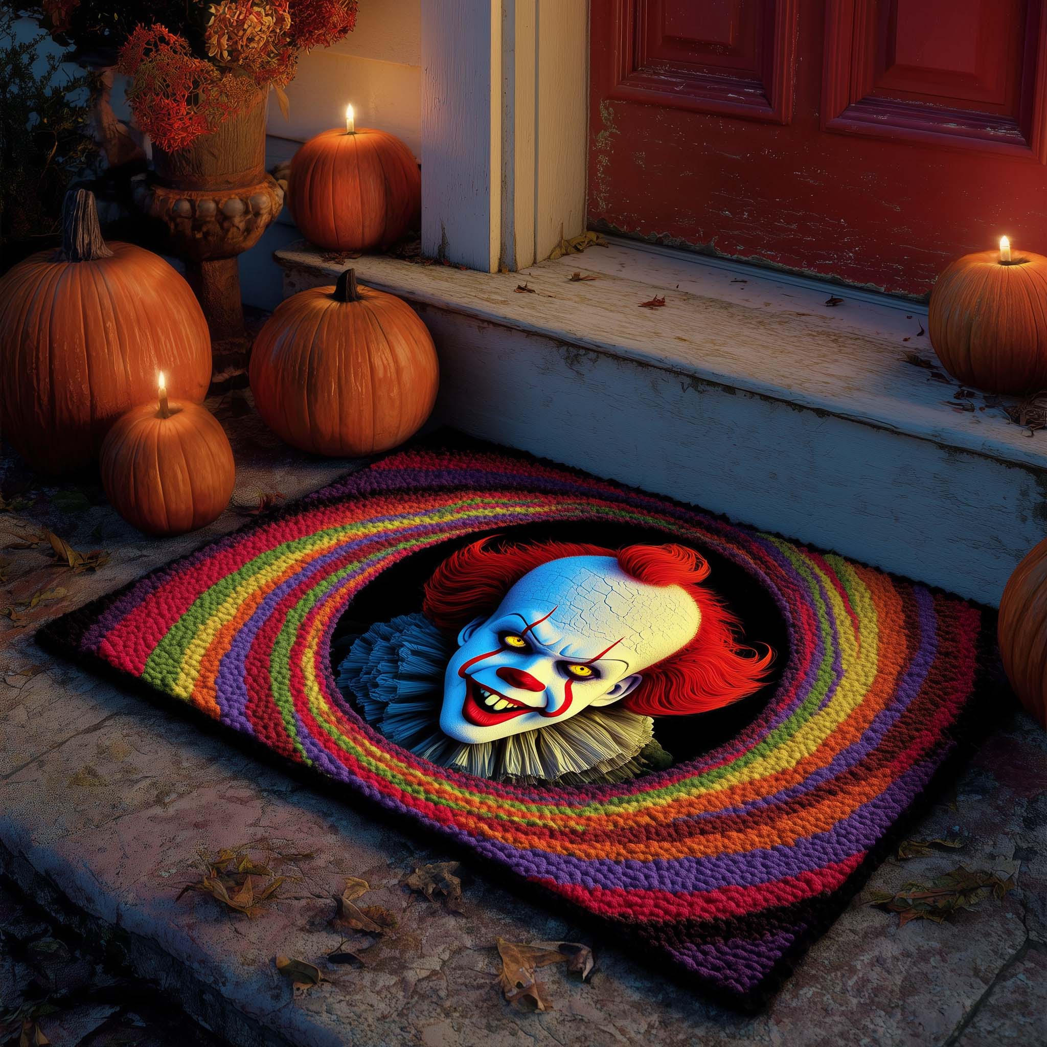 Creepy Clown Doormat GFTOHD11431-tidenox