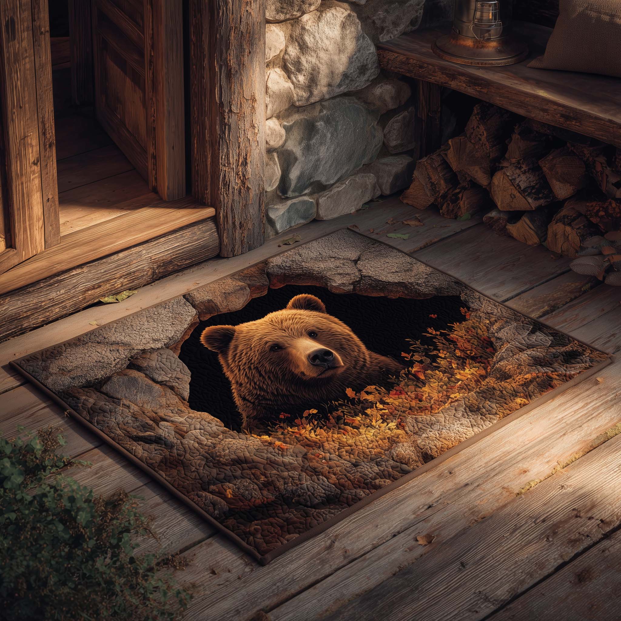 Forest Hollow Bear Doormat GFTOHD11548-tidenox