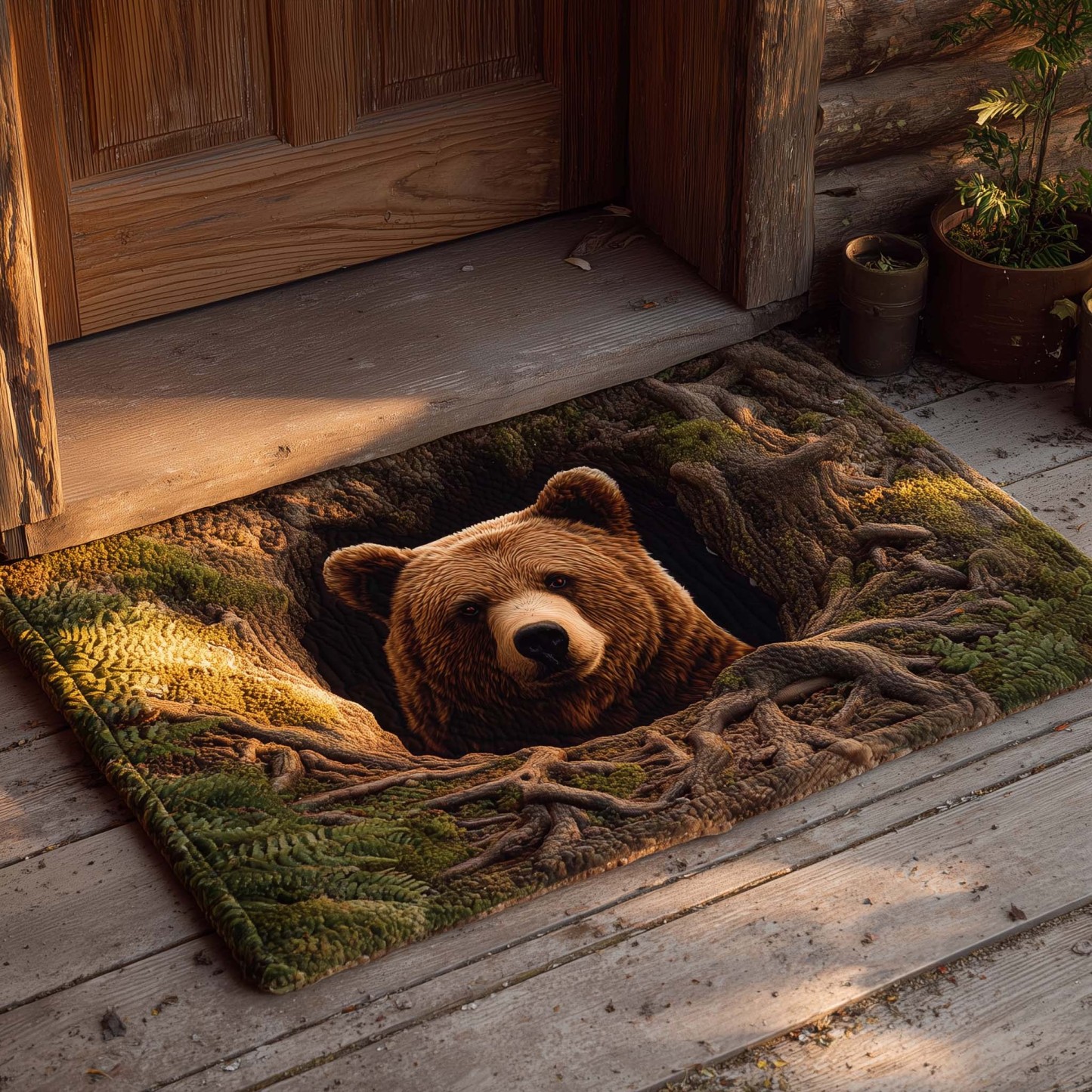 Forest Hollow Bear Doormat GFTOHD11549-tidenox