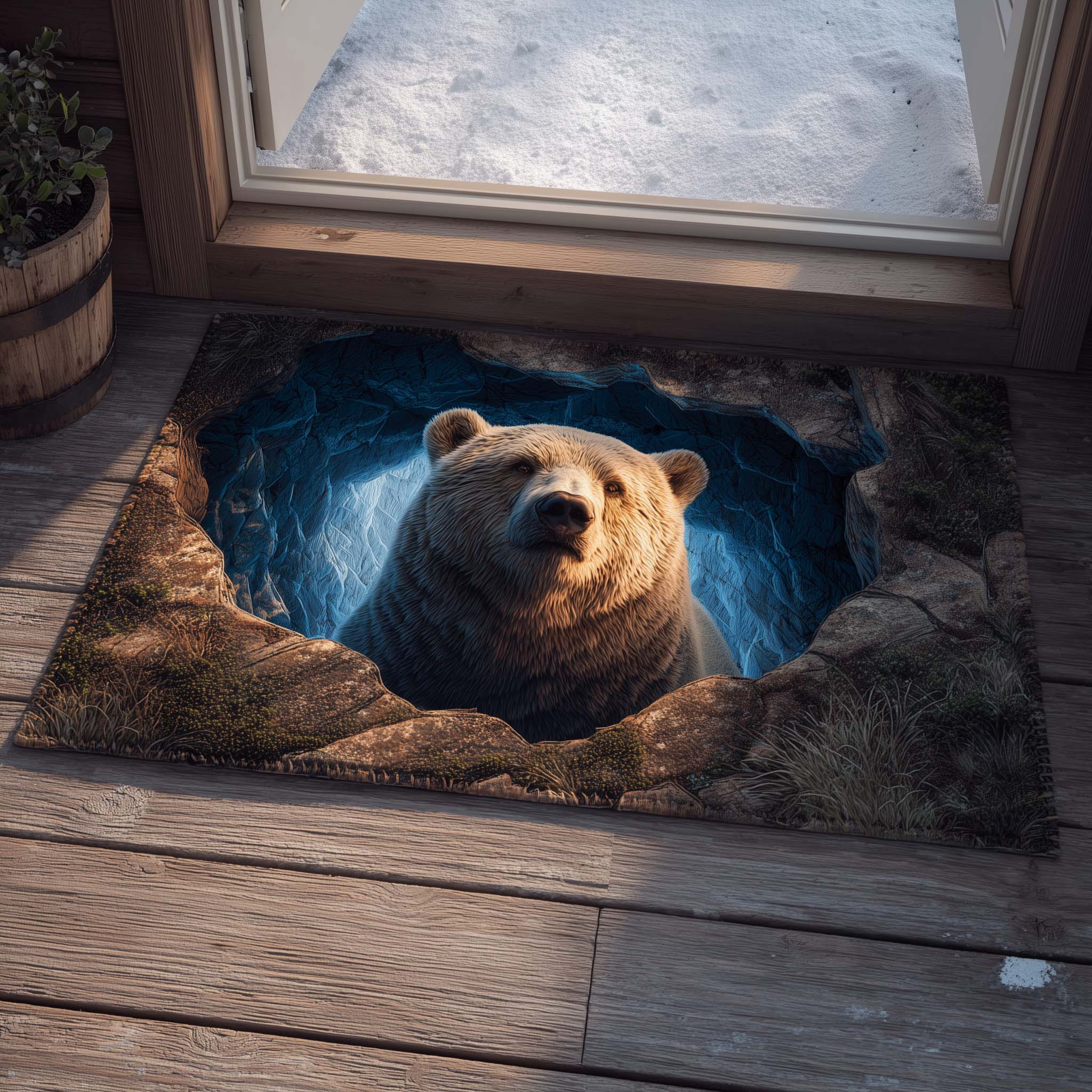 Ice Cave Bear Doormat GFTOHD11551-tidenox