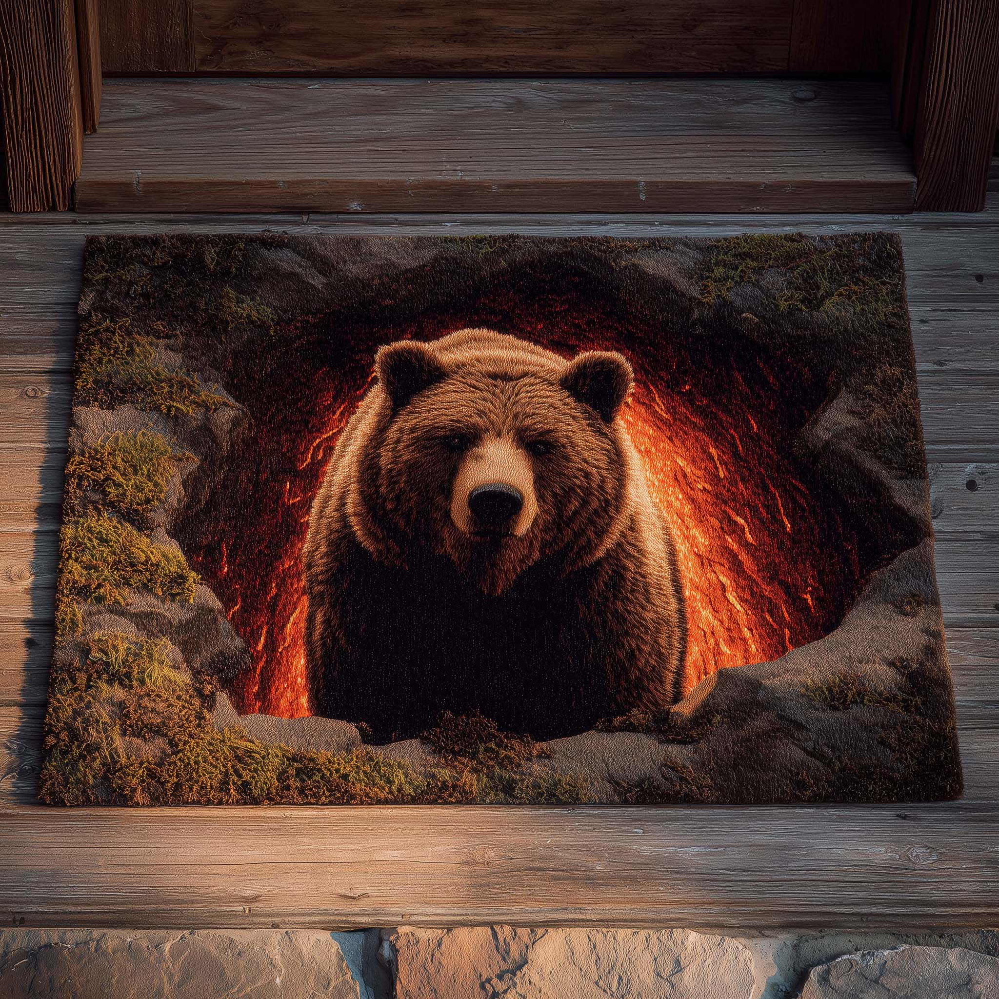 Lava Pit Bear Doormat GFTOHD11552-tidenox