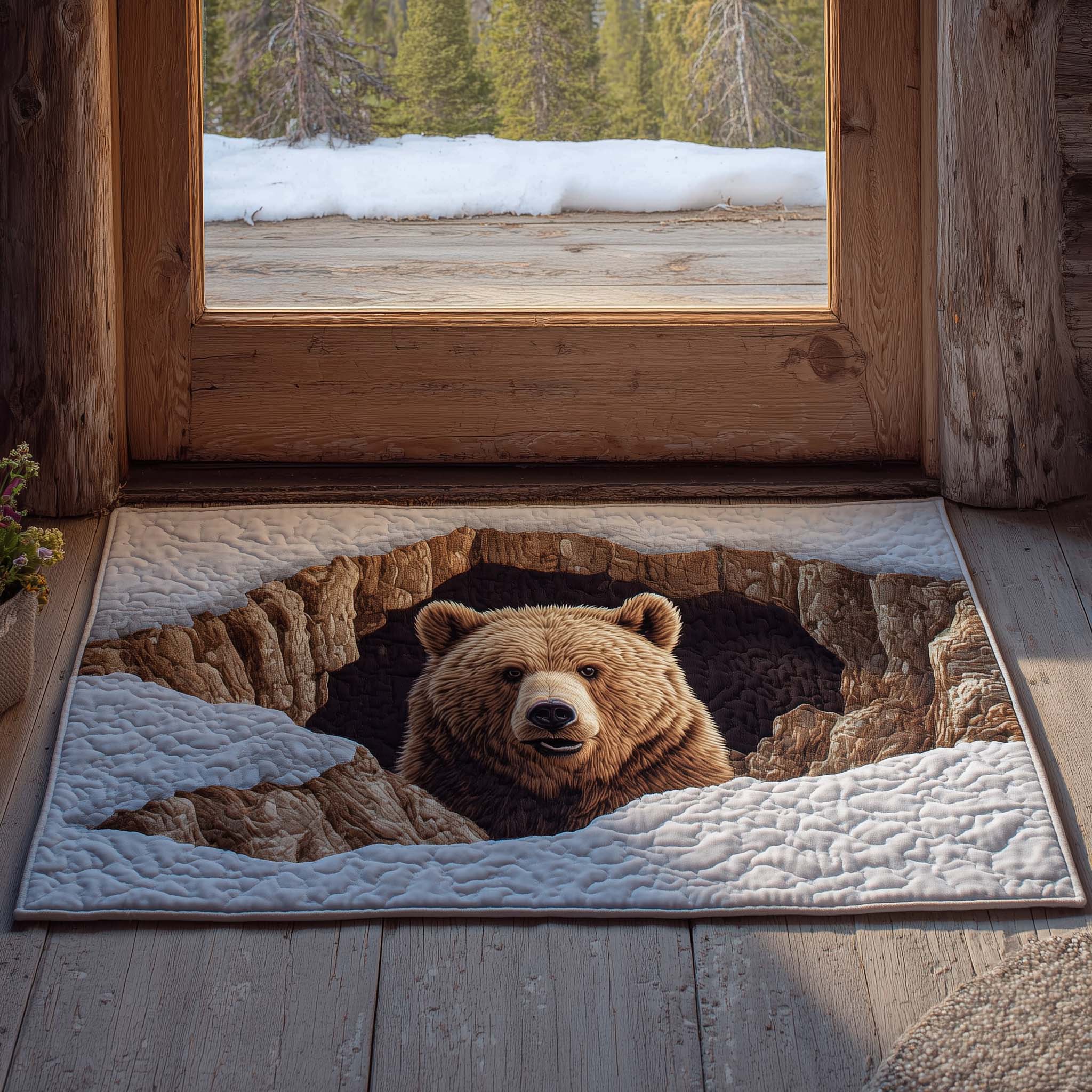 Snow Drift Bear Doormat GFTOHD11556-tidenox