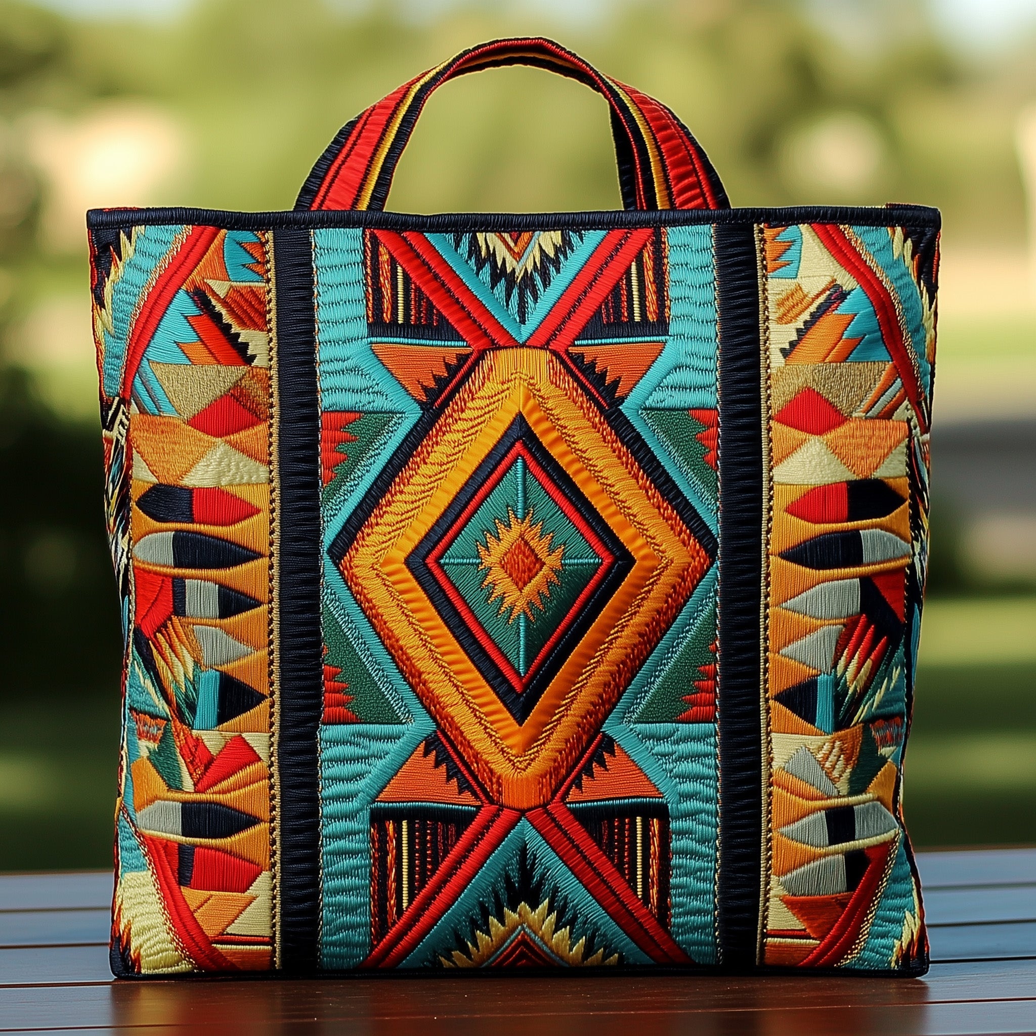 Native American Quilted Tote Bag GFTOMA1576-tidenox