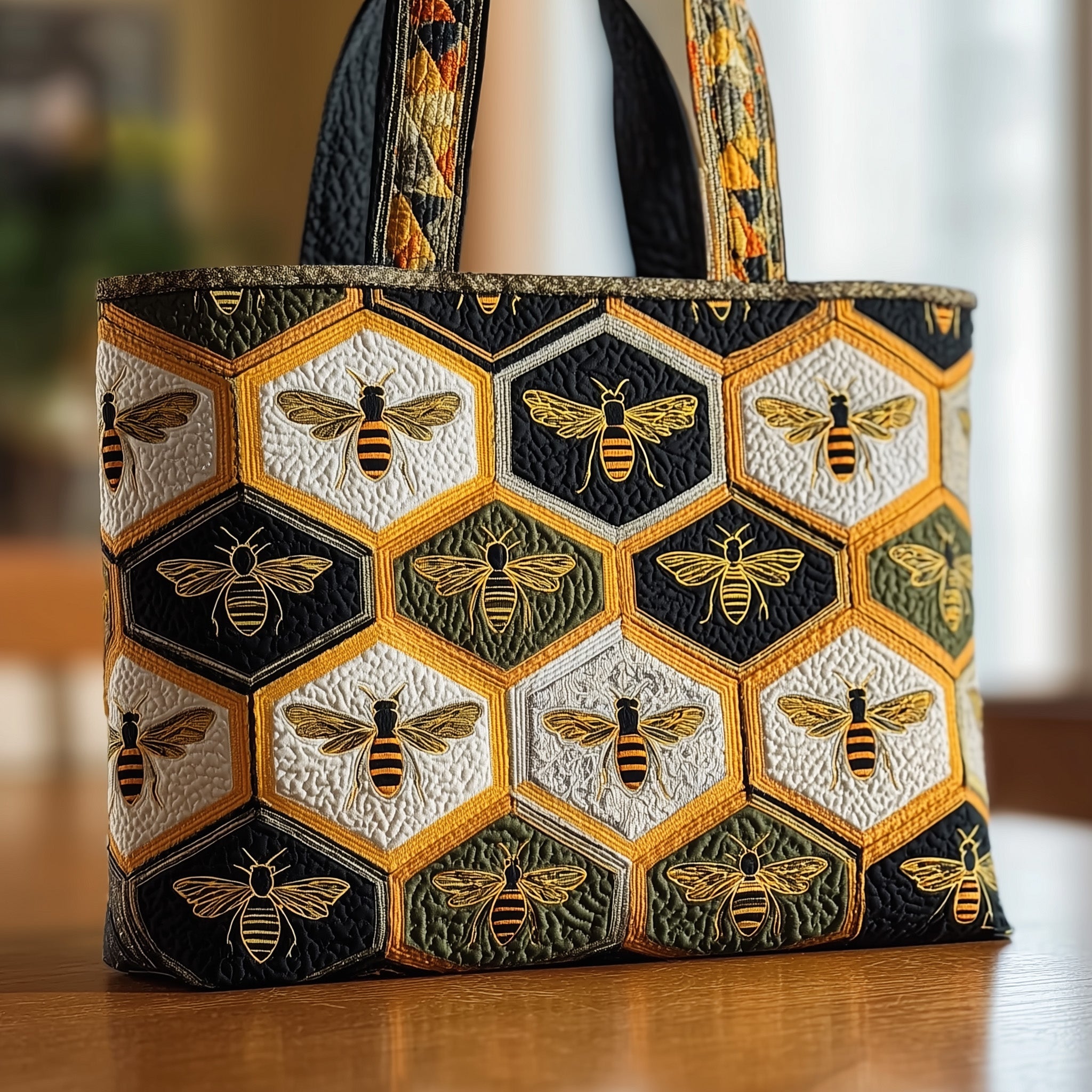 Bee Quilted Tote Bag GFTOMA1771-tidenox