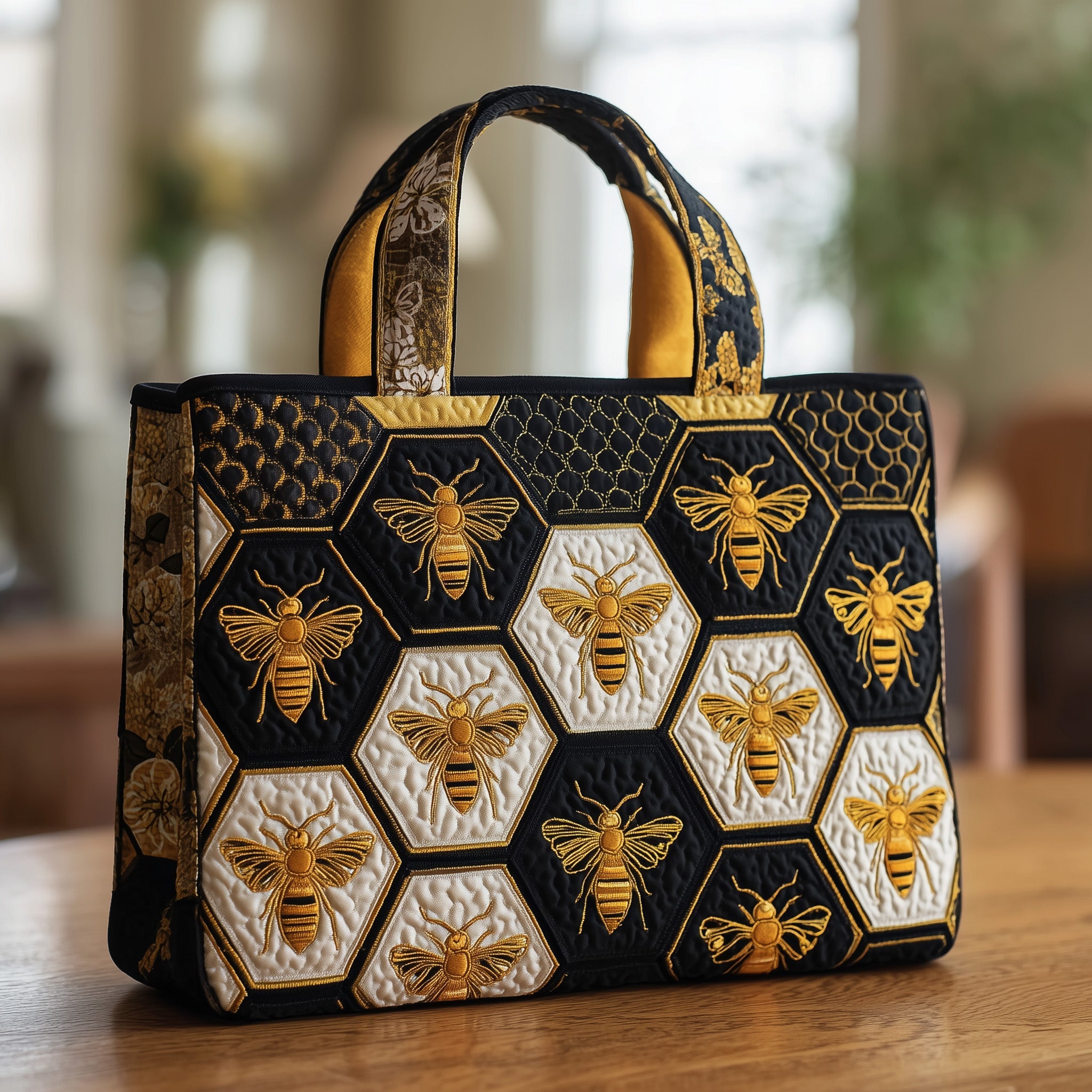 Bee Quilted Tote Bag GFTOMA1772-tidenox