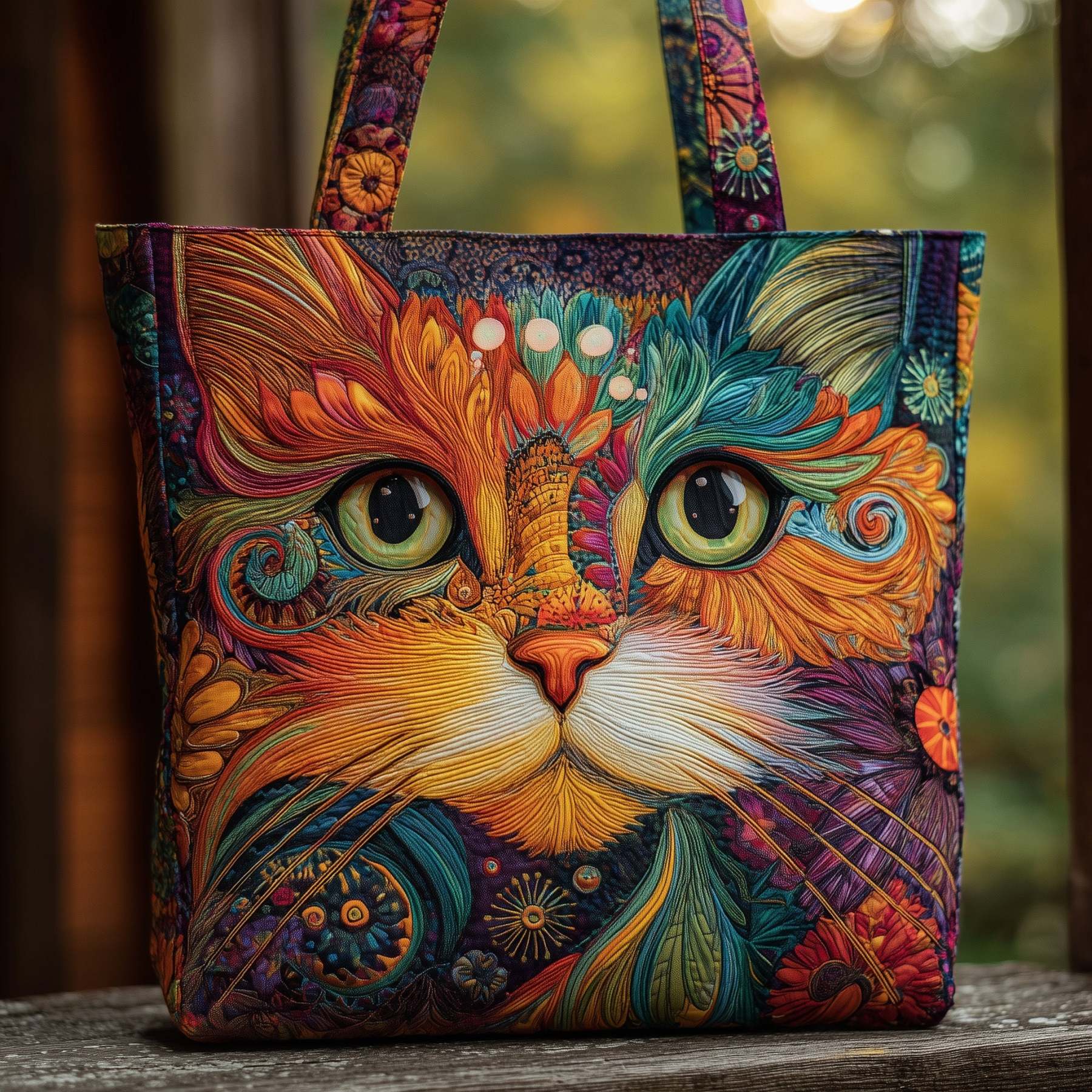 Mystic Meow Quilted Tote Bag GFTOMA2428-tidenox