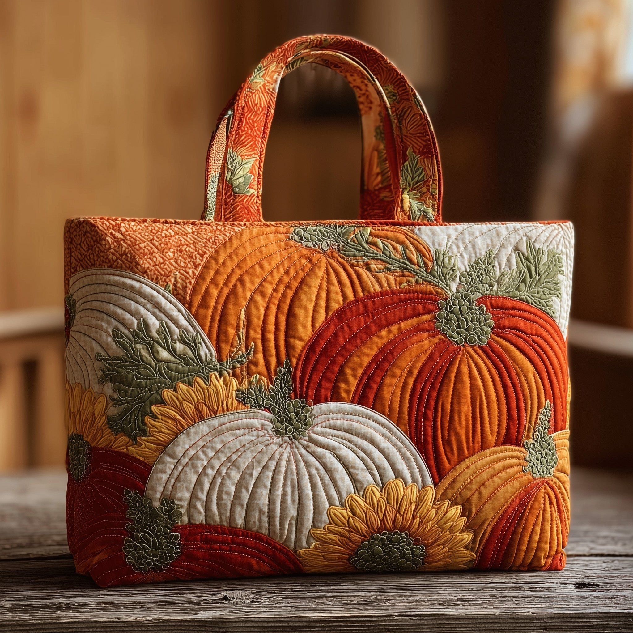 Autumn Vibe Quilted Tote Bag GFTOMA2471-tidenox