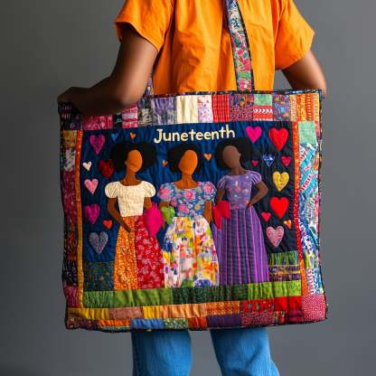 Juneteenth Quilted Tote Bag GFTONL4502-tidenox