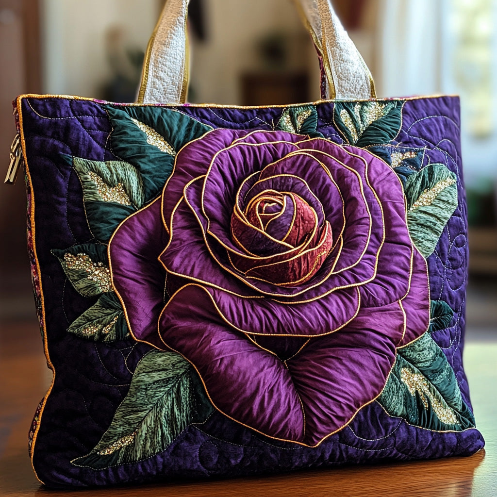 Vilolet Rose Quilted Tote Bag GFTONL4852-tidenox