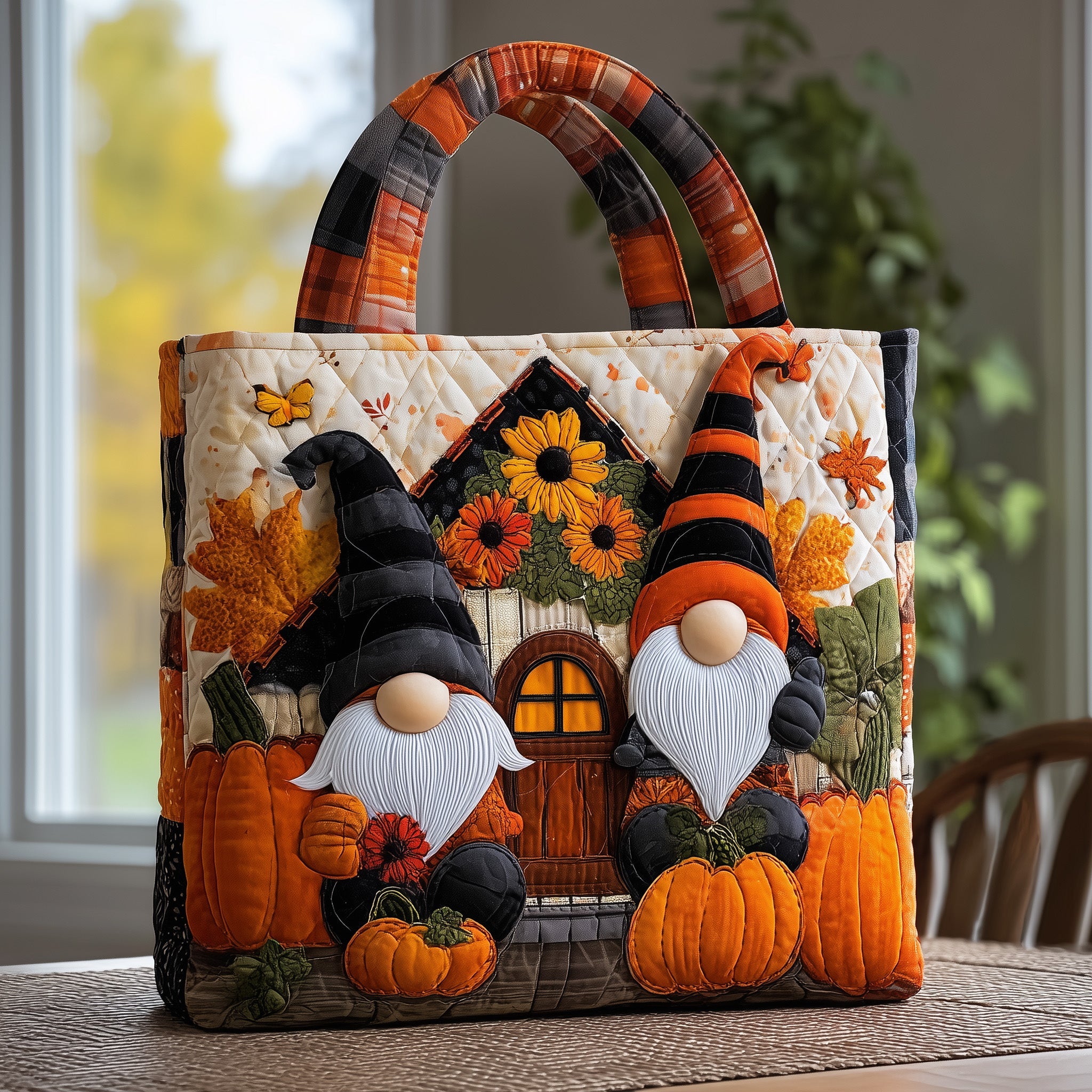 Fall For Gnomes Quilted Tote Bag GFTONL5410-tidenox
