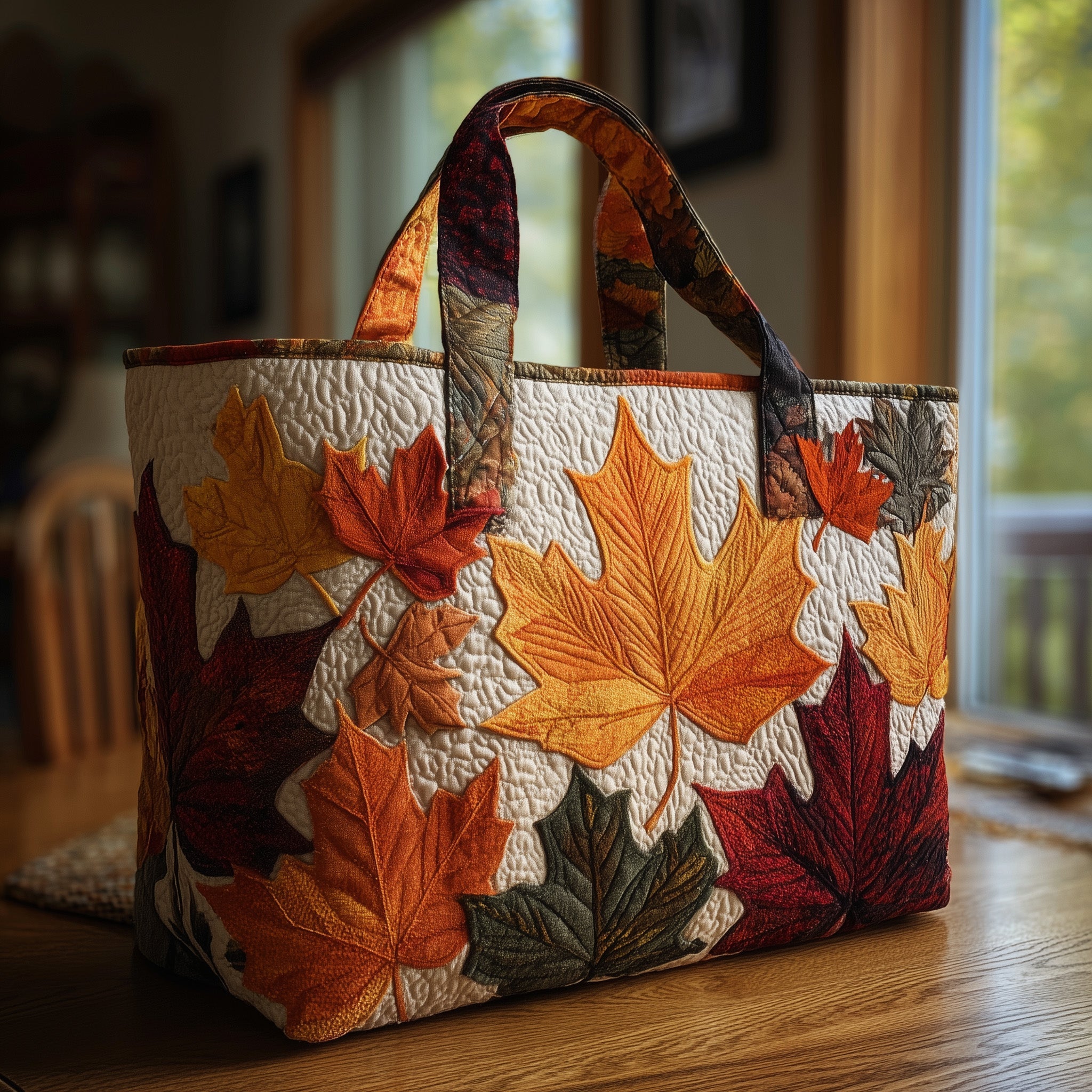 Autumn Leaves Quilted Tote Bag GFTONT1773-tidenox