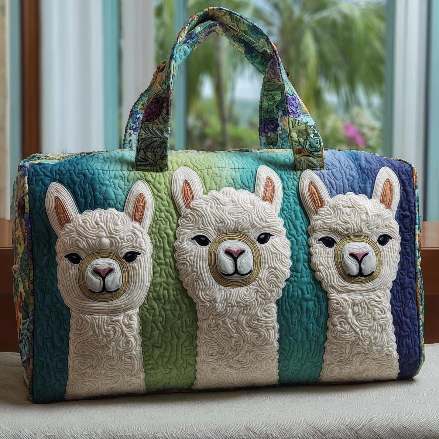 Llama Quilted Duffle Bag GFTONT2432