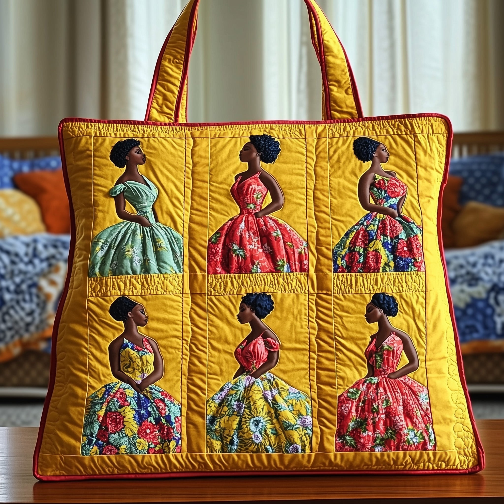 Melanin Quilted Tote Bag GFTONT814-tidenox
