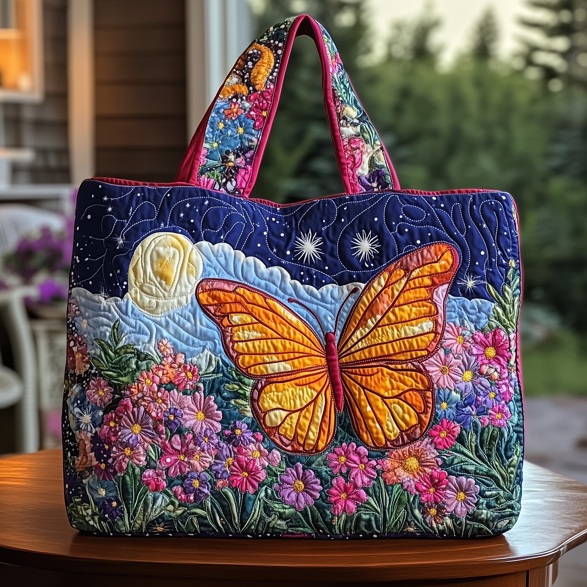 Midnight Charm Quilted Tote Bag GFTONT892-tidenox