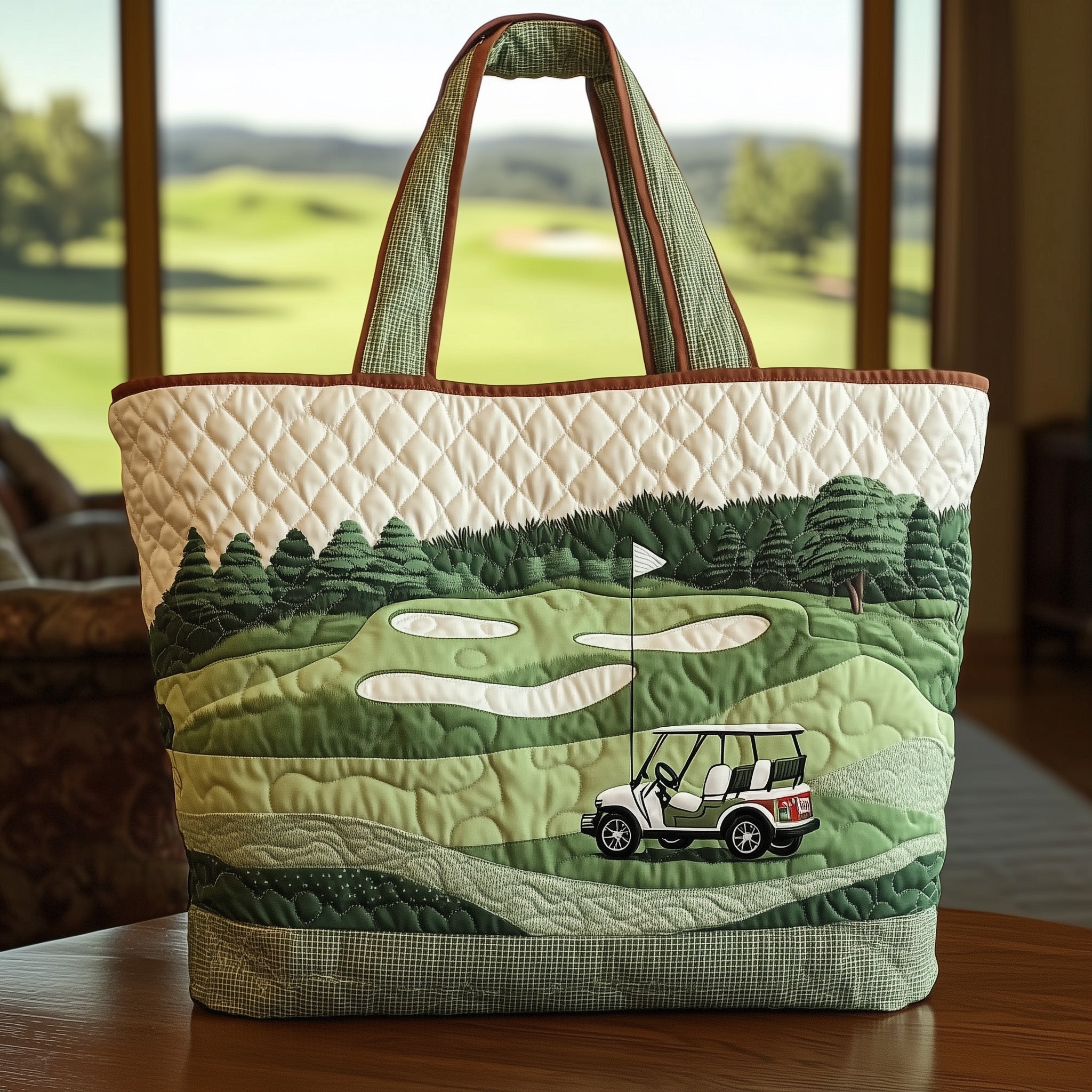 Fairway Dream Quilted Tote Bag GFTOTL3723-tidenox