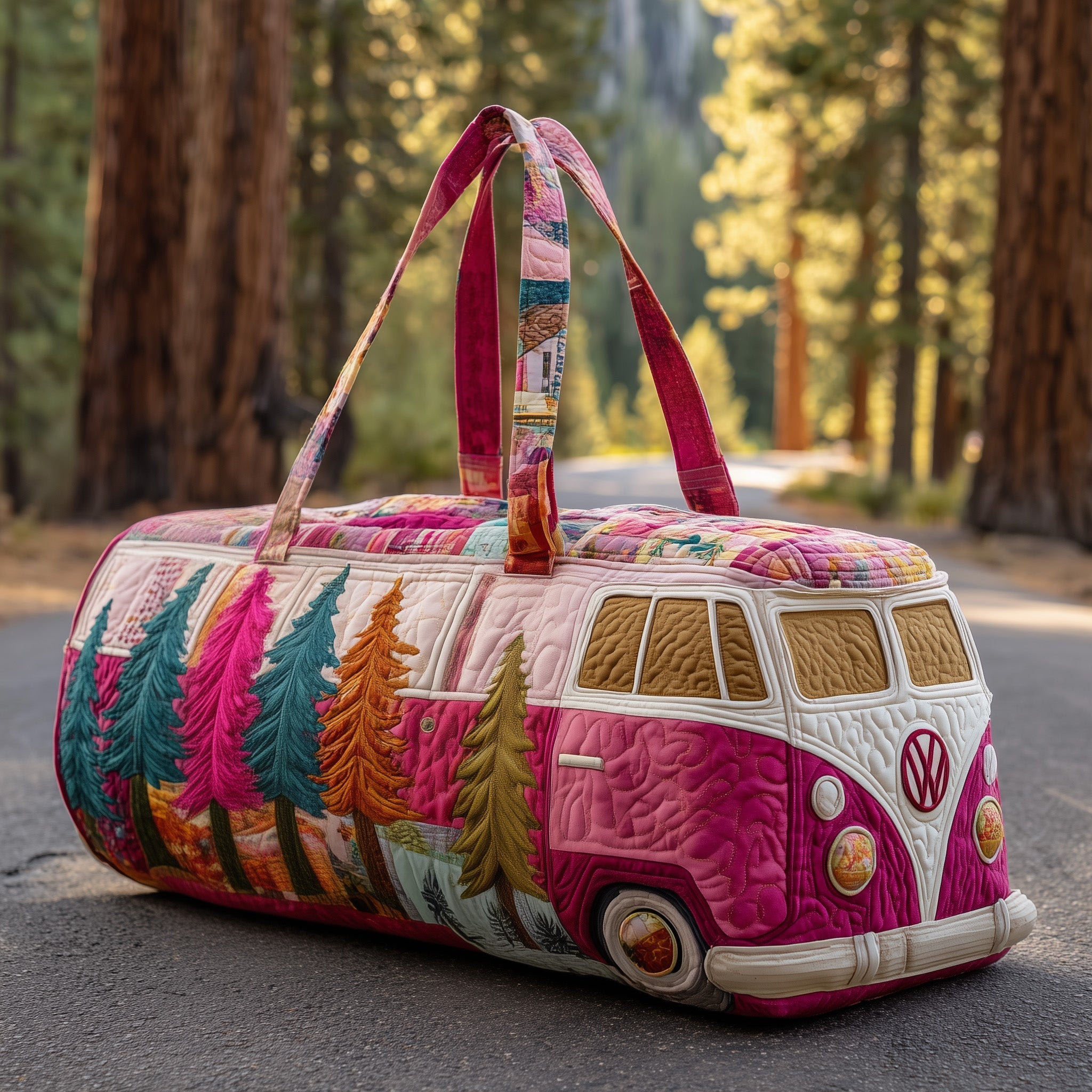 Camping Van Quilted Duffle Bag GFTOTP10818