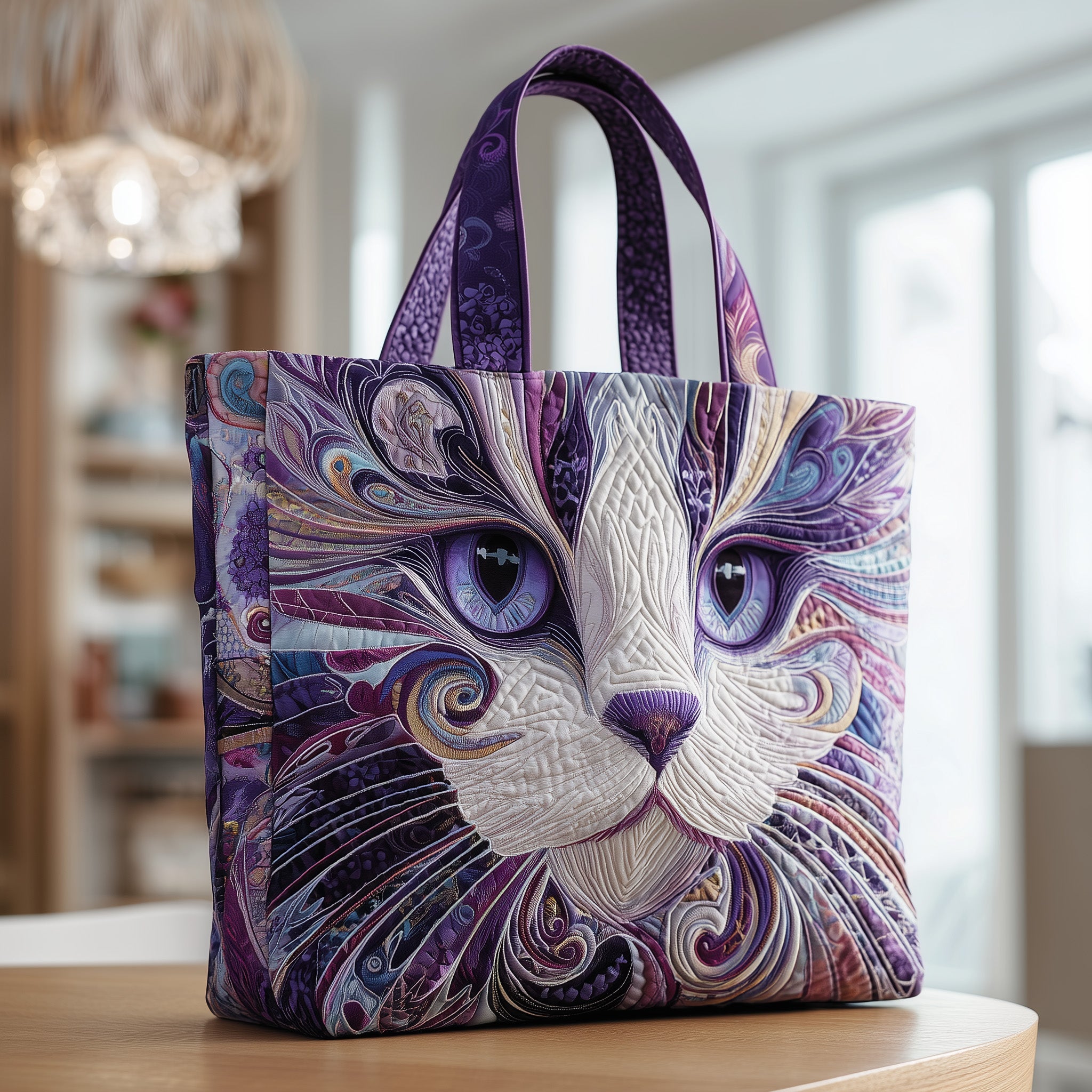 Catitude Quilted Tote Bag GFTOTP9918-tidenox