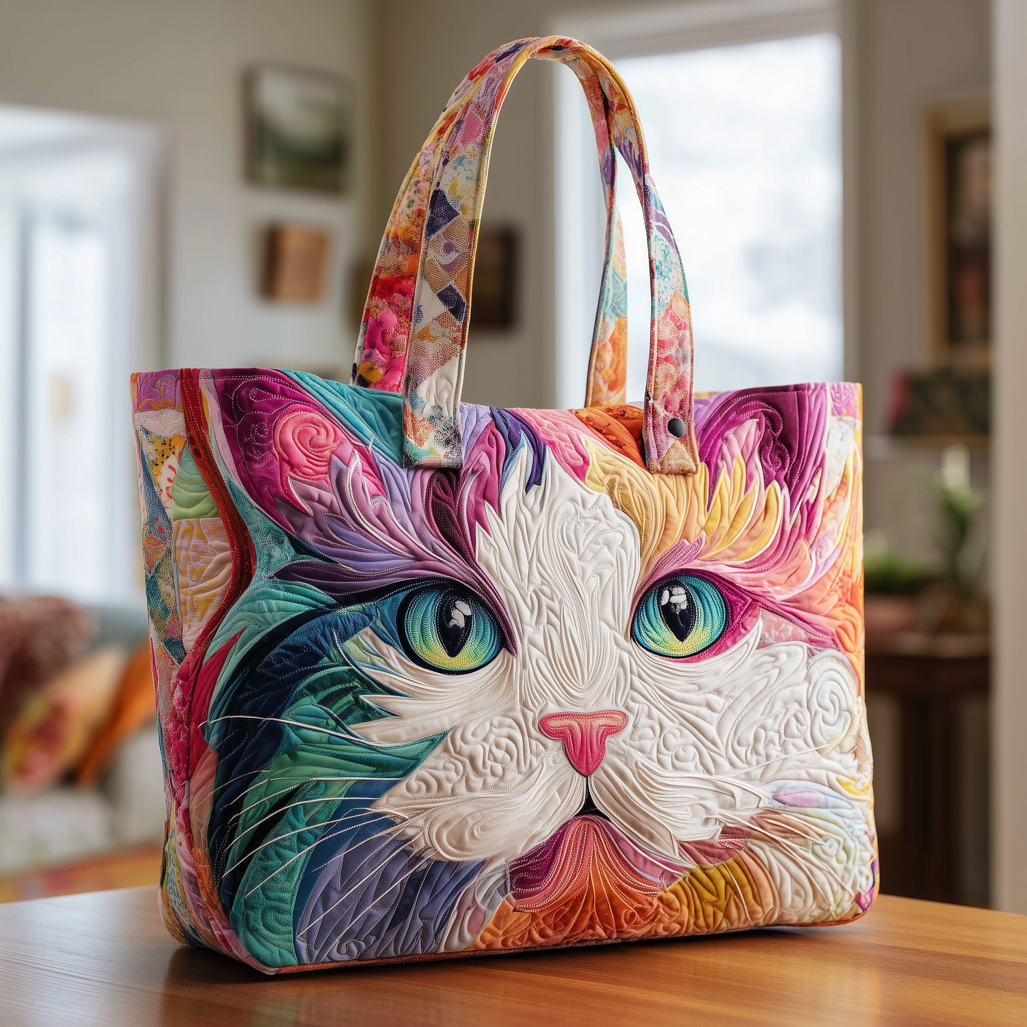 Catitude Quilted Tote Bag GFTOTP9923-tidenox