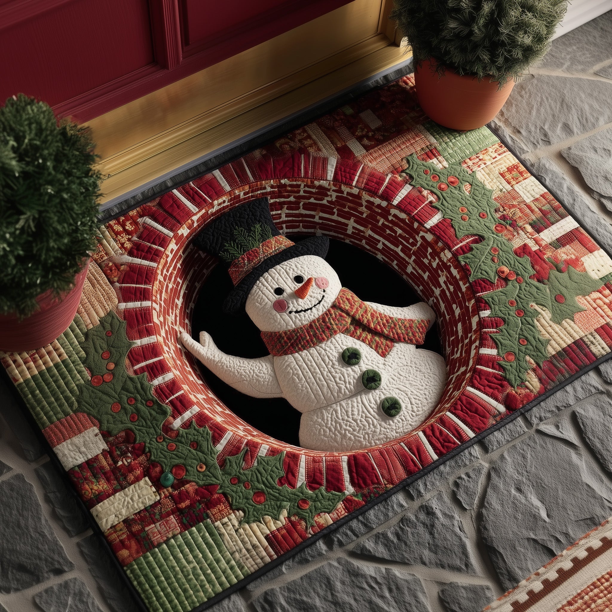 Frosty Snowman Doormat GFTOYC753-tidenox