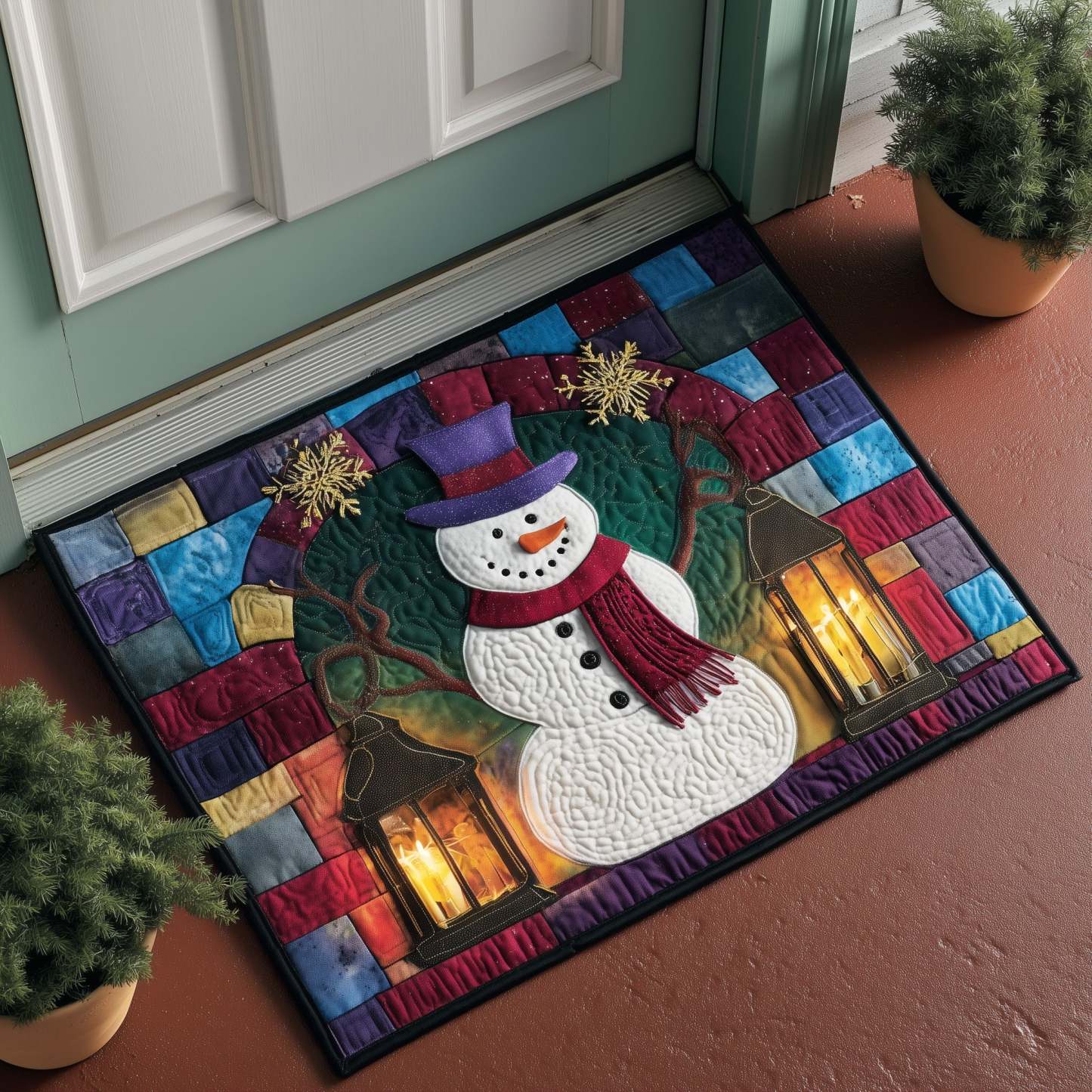 Frosty Snowman Doormat GFTOYC757-tidenox