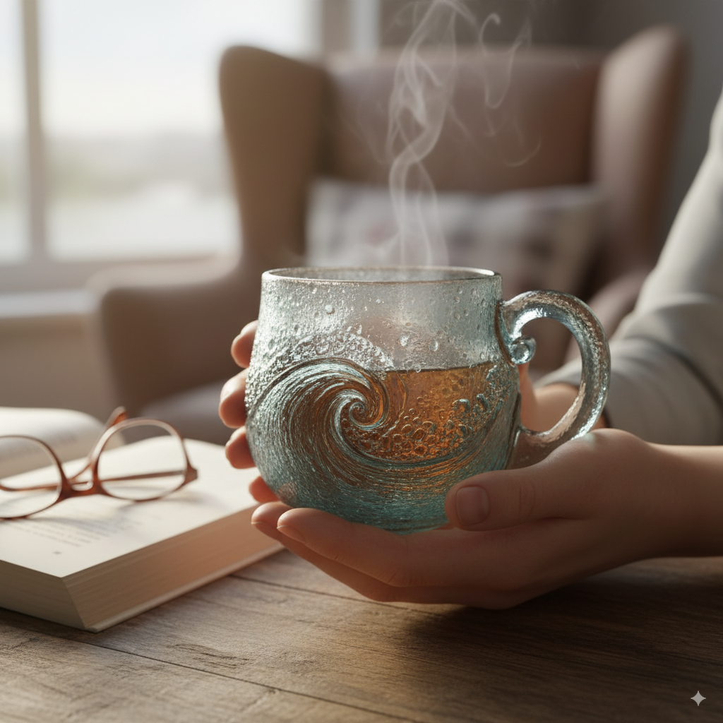 🌊 Sea Glass Wave Mug-tidenox