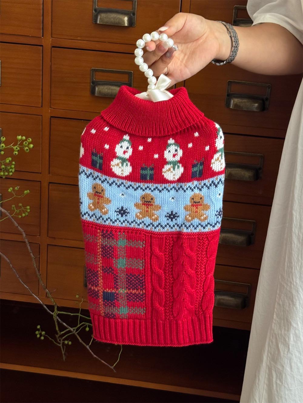 Gingerbread Man Christmas Pet Sweater | NCS-tidenox