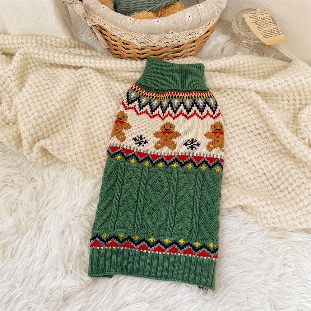 Gingerbread Man Christmas Pet Sweater | NCS-tidenox