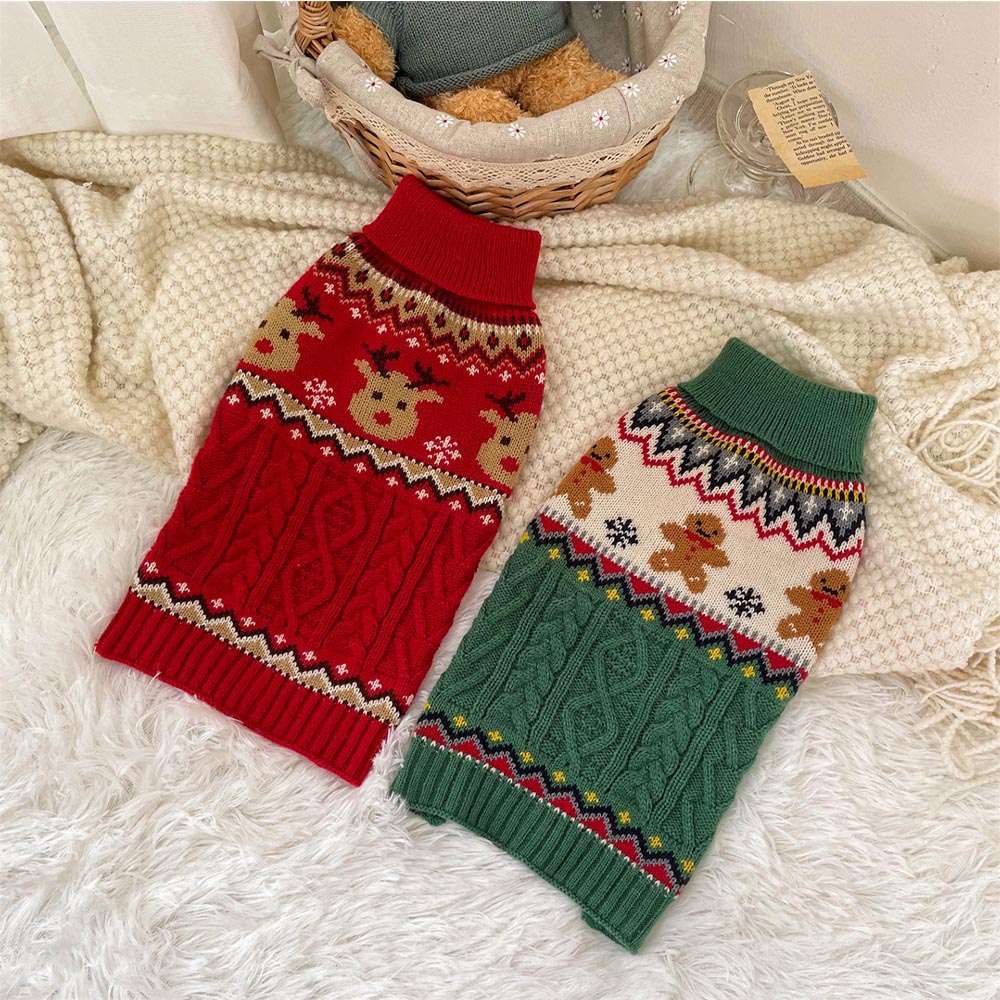 Gingerbread Man Christmas Pet Sweater | NCS-tidenox