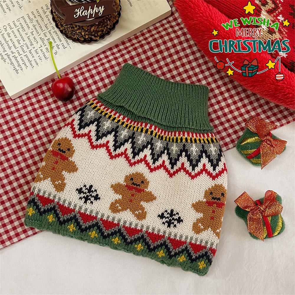 Gingerbread Man Christmas Pet Sweater | NCS-tidenox