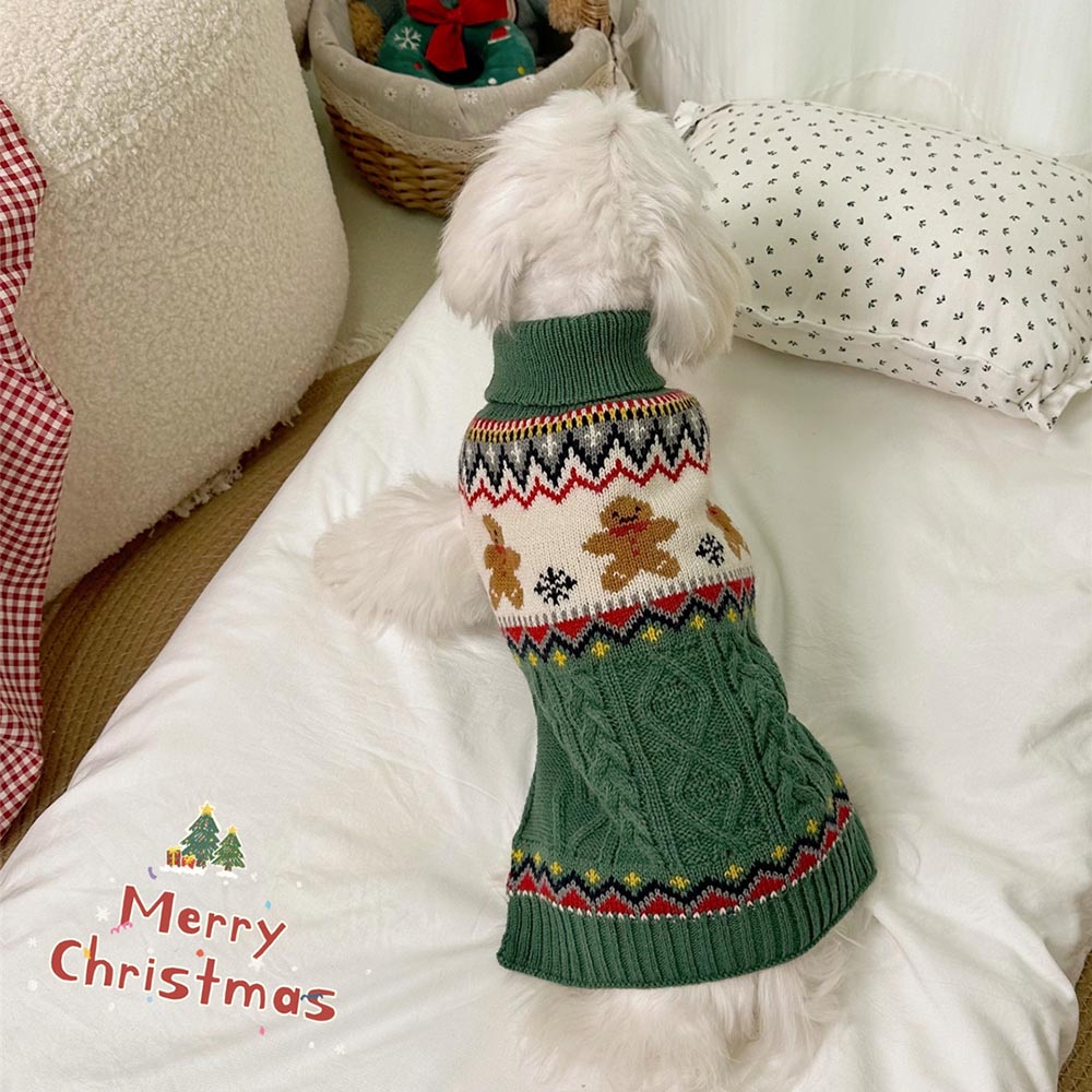 Gingerbread Man Christmas Pet Sweater | NCS-tidenox