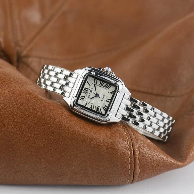 Isabella Vintage Watch – Timeless Elegance in Gold or Silver-tidenox