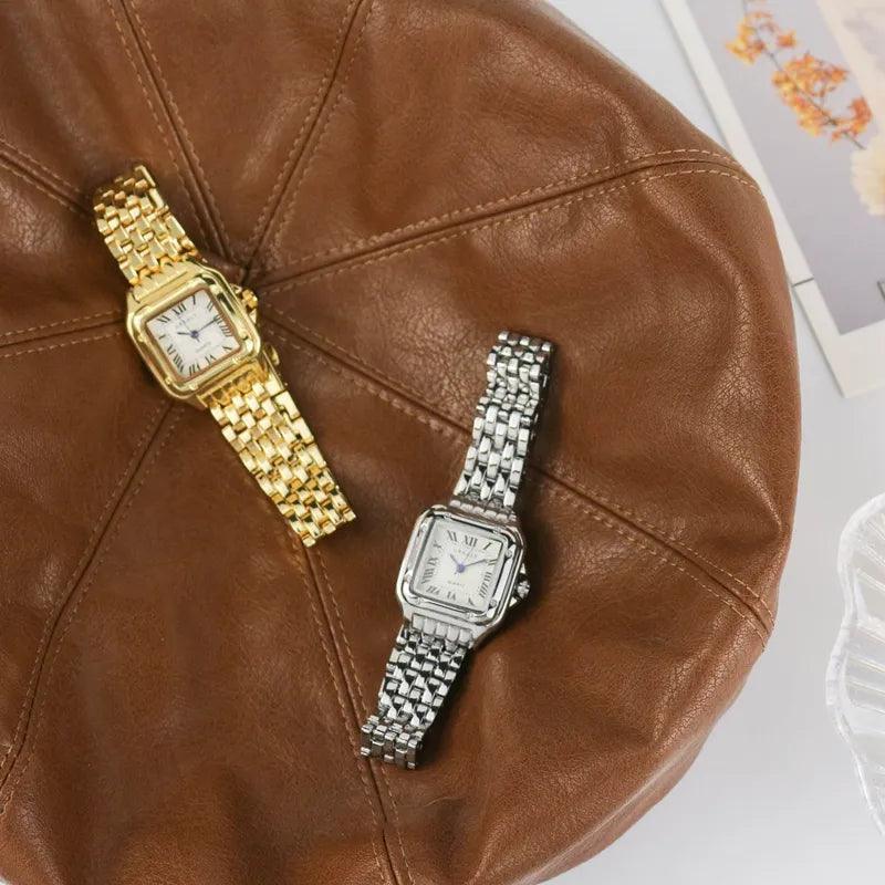 Isabella Vintage Watch – Timeless Elegance in Gold or Silver-tidenox