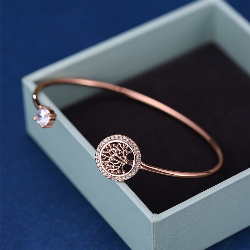 Adjustable Tree of Life Bracelet-tidenox