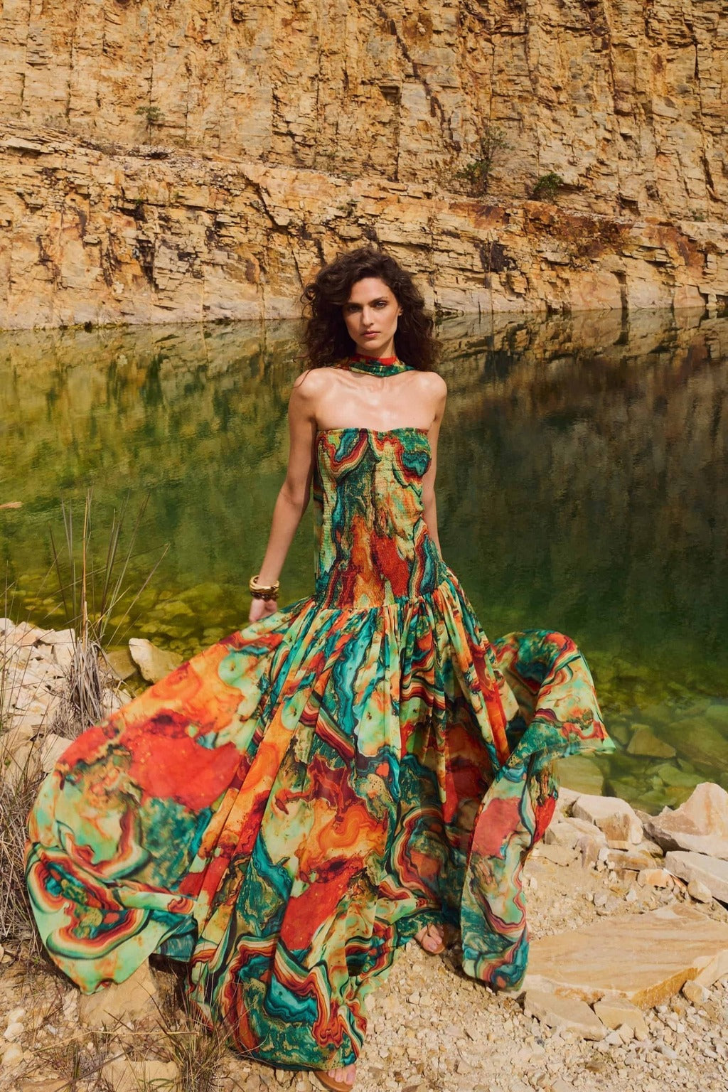 Abstract Portofino Dress