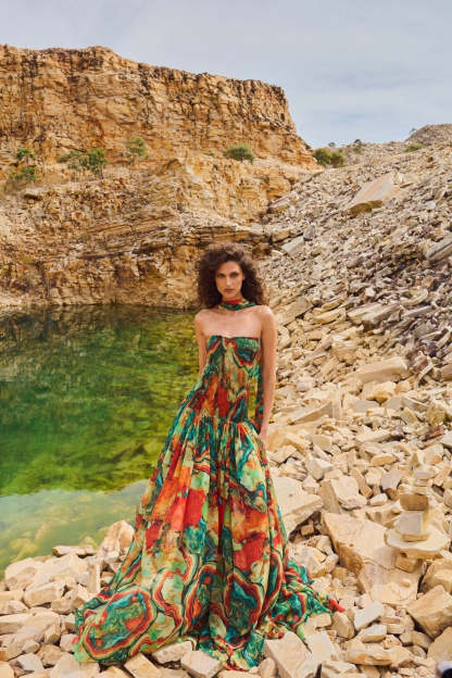 Abstract Portofino Dress