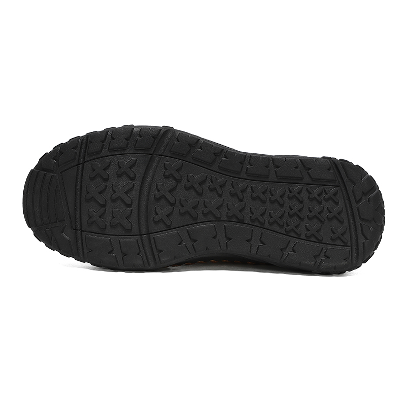Men’s Outdoor Leather Shoes with Zipper – Waterproof, Arch Support & Wide Toe Comfort-tidenox