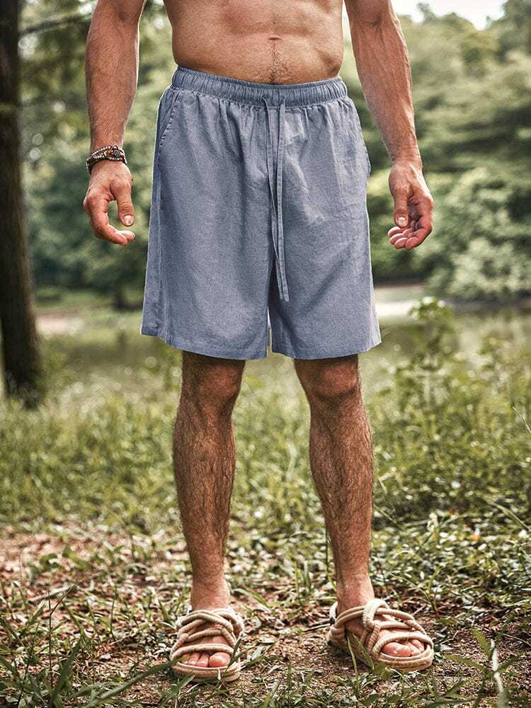 Eco-friendly 100% Linen Shorts-tidenox