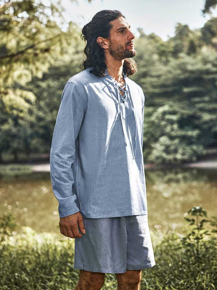 Eco-friendly 100% Linen Shorts-tidenox