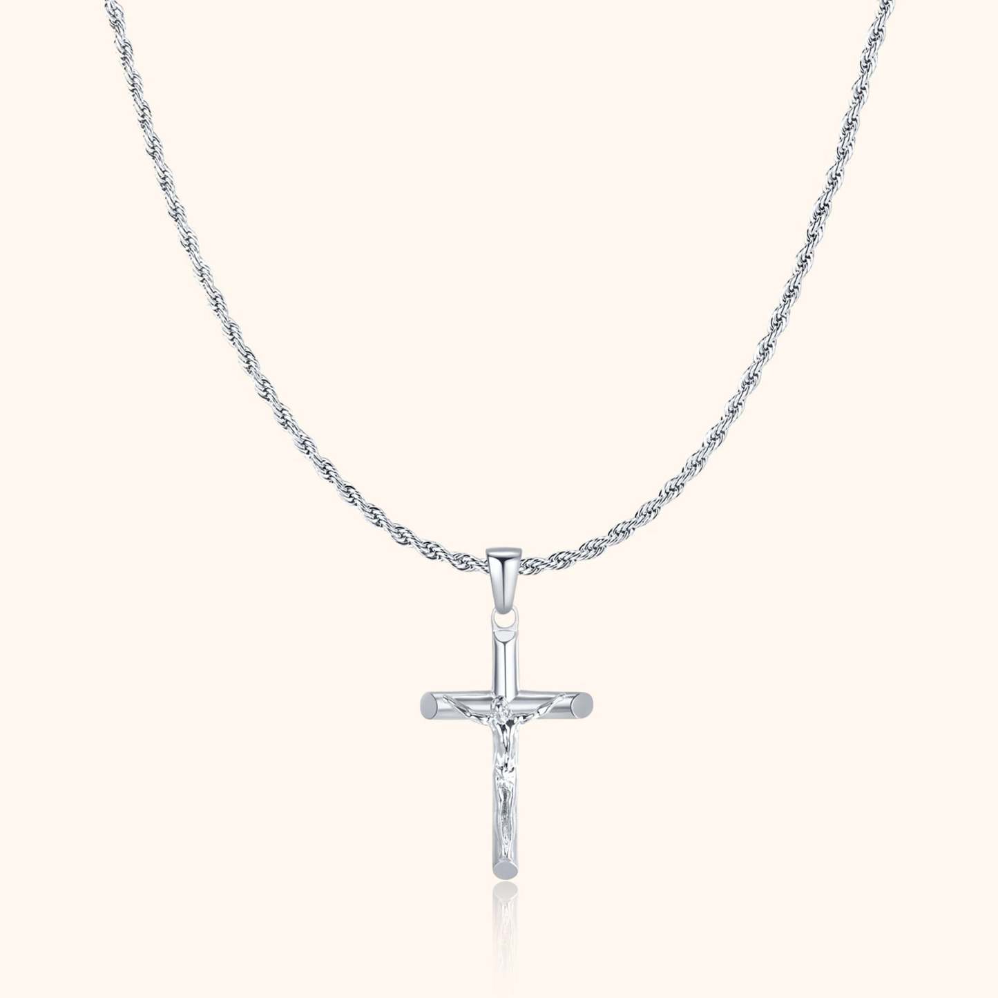 Salvator Men's Cross Pendant Chain-tidenox