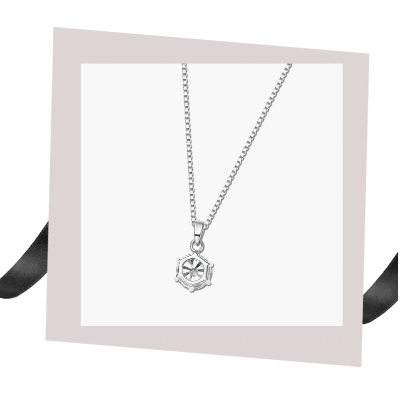 Timeless Moissanite Necklace – Radiate Like the Star You Are-tidenox