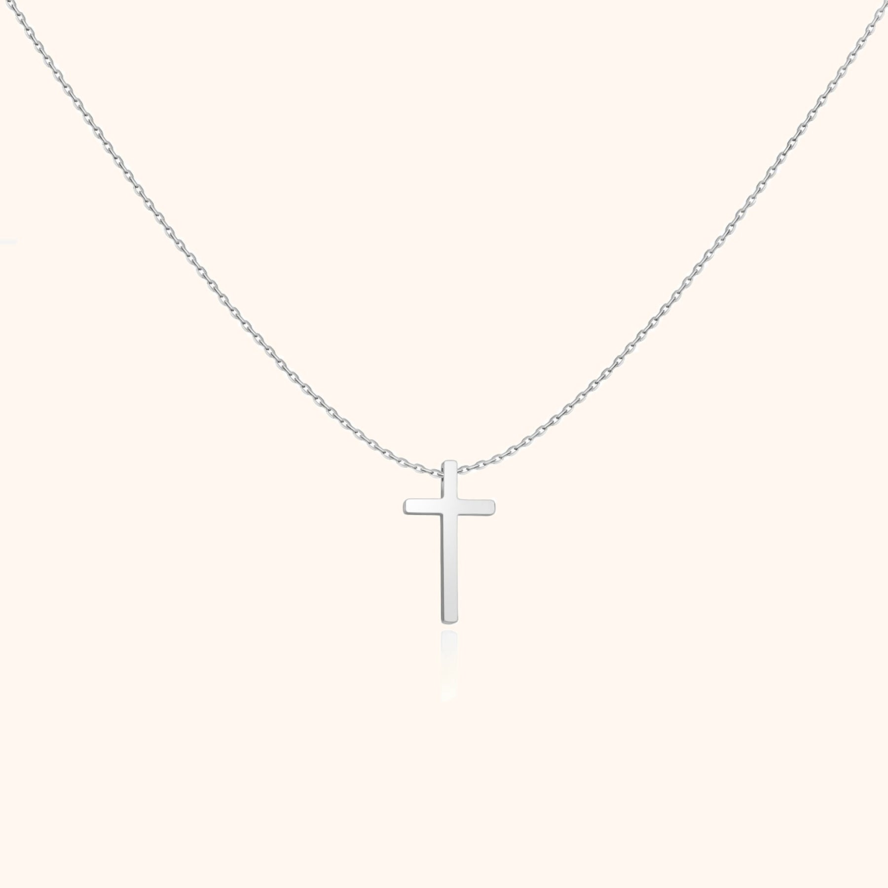 Cross Charm Necklace-tidenox